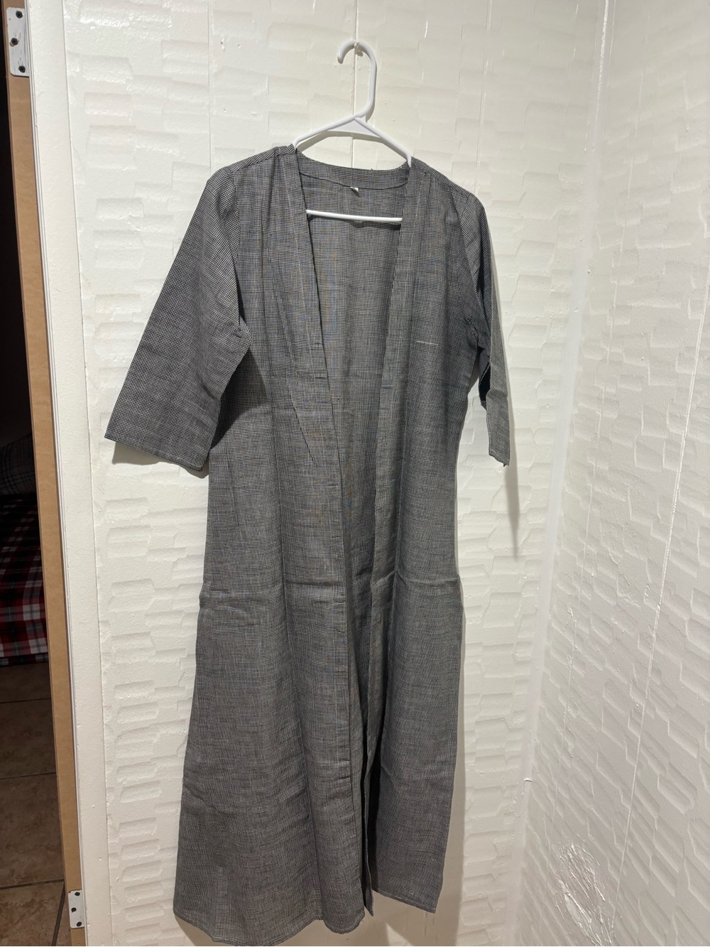 Indian Summer Charcoal Gray Embroidered Tank Top View 5